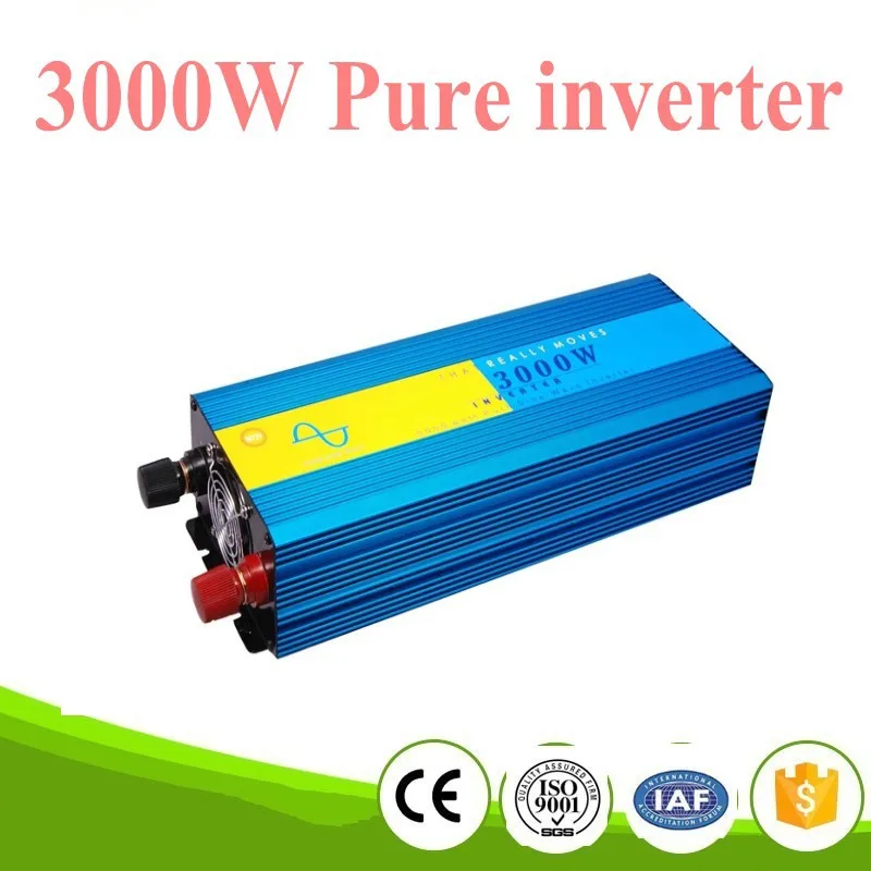 Digital Display 6000W peak 3000W Power Inverter Pure Sine Wave DC 12V to AC 230V inversor de onda senoidal pura | Обустройство дома