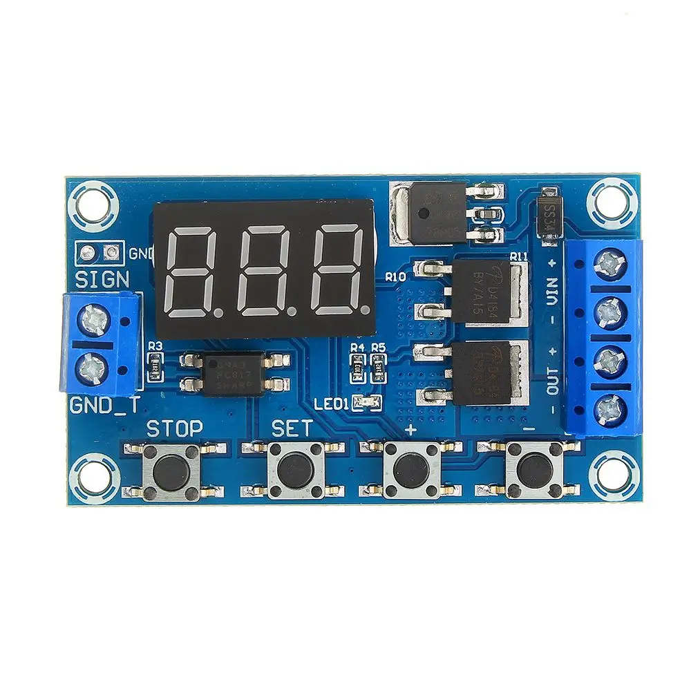 LEORY DC 5V 36V цикл запуска переключатель задержки времени двойной MOS Модуль платы