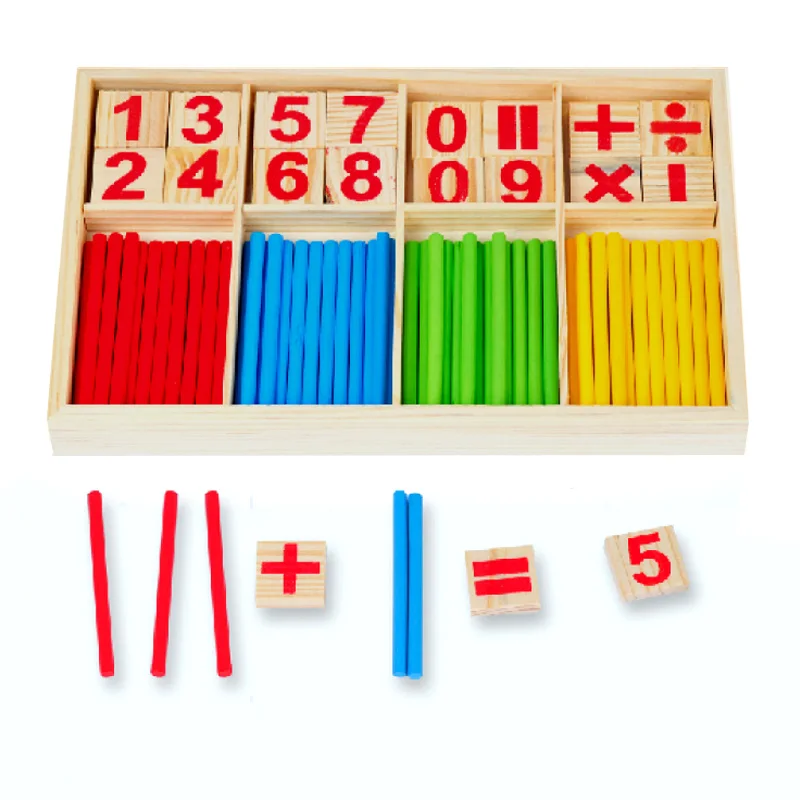 Дропшиппинг Счетные палочки деревянные игрушки для детей Монтессори