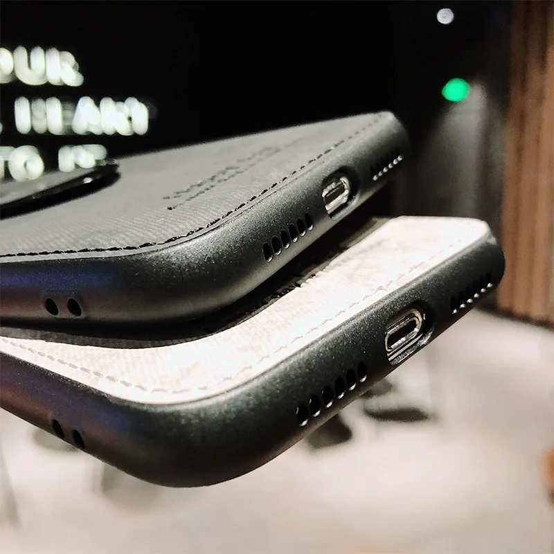 Bracket Soft Case For iphone X XS Max XR Phone Cloth Texture TPU Back Cover rx sx max 10 10s 10r Deer Shell |
