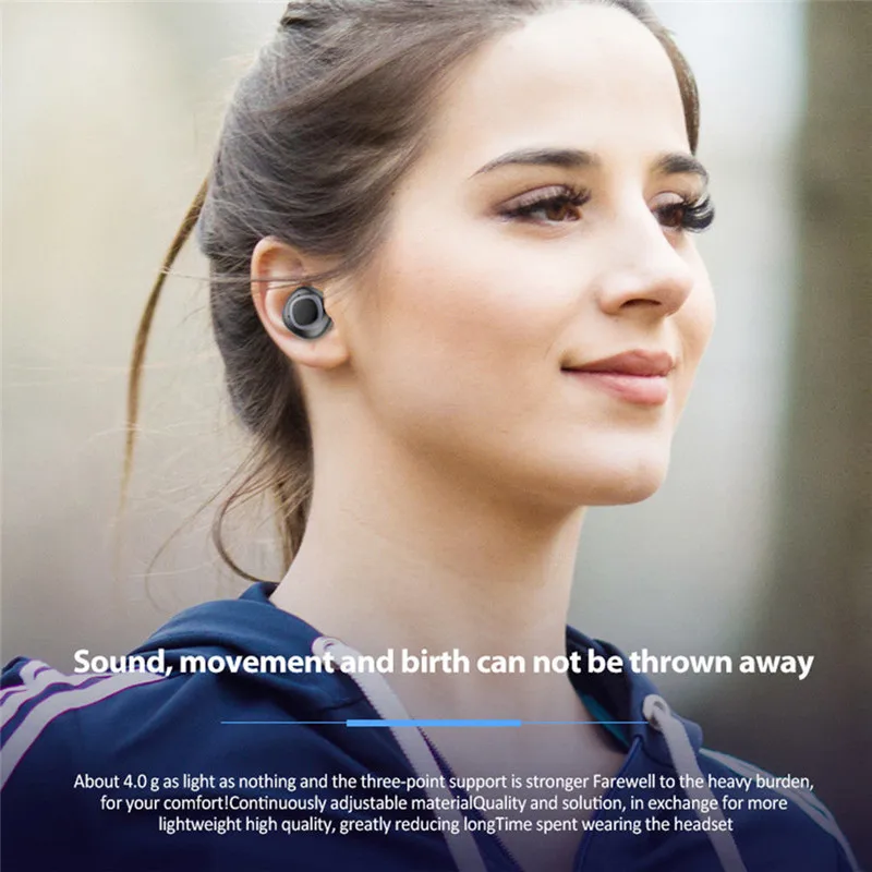 Ottwn Mini TWS беспроводные стерео спортивные Bluetooth наушники невидимые небольшие