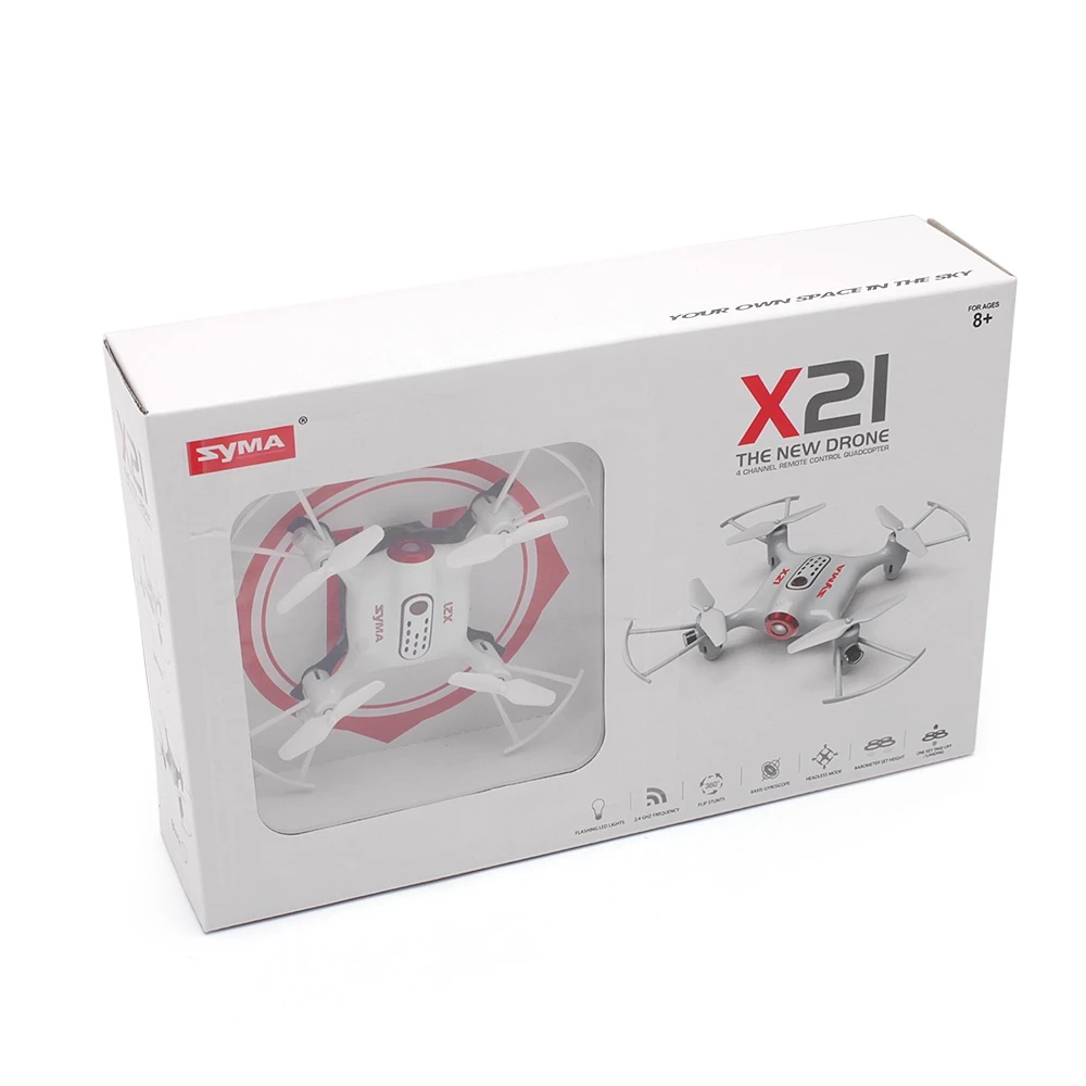 SYMA X21 мини игрушка Дрон на дистанционном управлении RTF 2 4 ГГц 4CH 6 осевой