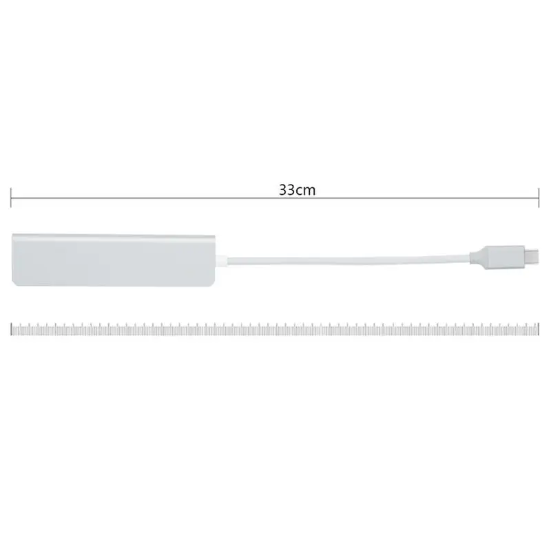 4 в 1 USB C Type концентратор из алюминиевого сплава 2 порта Usb 3 0 PD зарядный конвертер