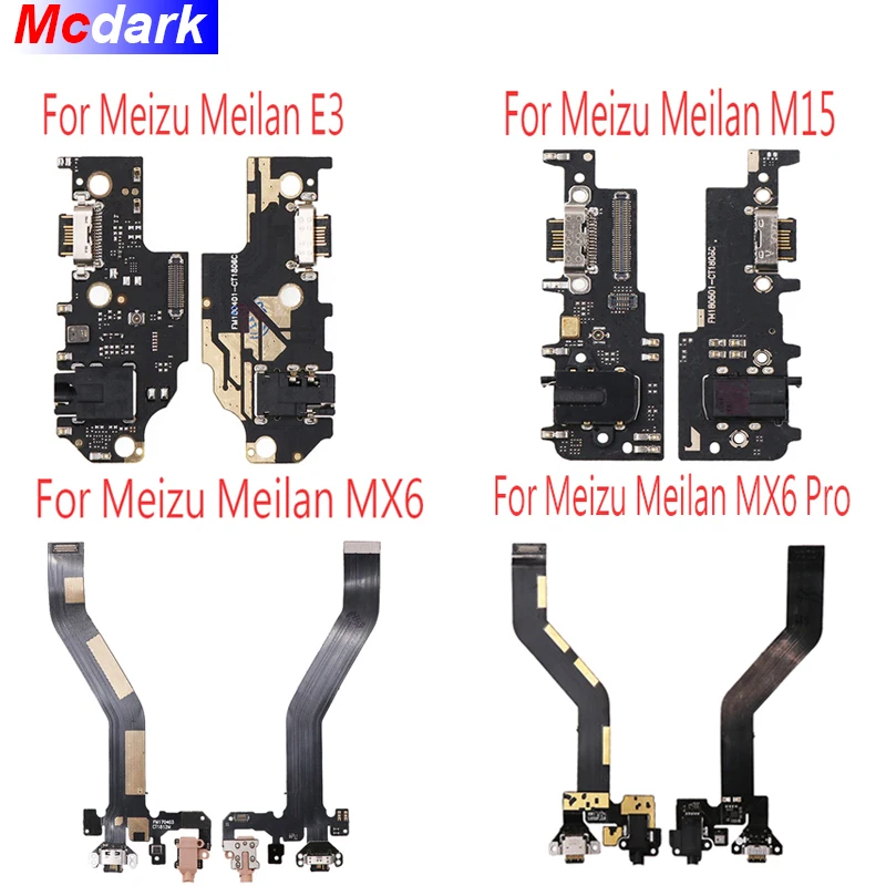 Для Meizu Meilan E3 M15 плата Micro USB разъем для зарядки порт кабель микрофонная MX6 Pro|Шлейфы
