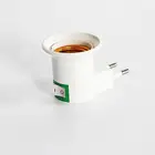 Практичная белая розетка для светодиодного освещения E27 к держателю вилки ЕС адаптер конвертер ВКЛВЫКЛ для лампы