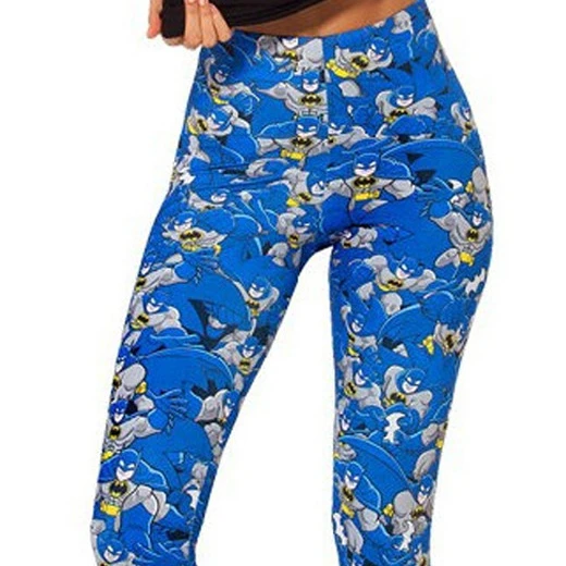 Дизайн 271 синие Леггинсы супергероя|Легинсы| |