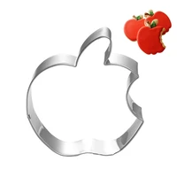 cute apple cookie metal mold cooking tools decoration mould baking fondant sugar diy cake candy fondant cutter gingerbread man