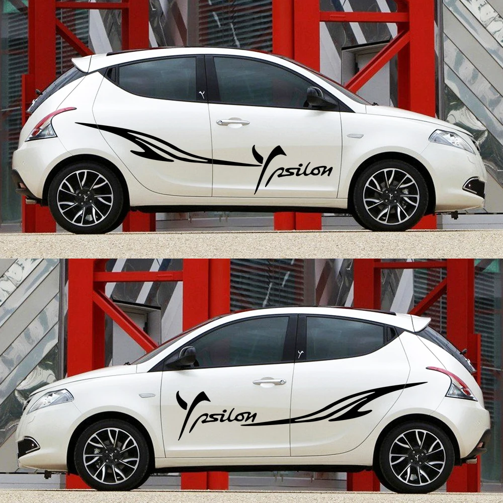 Наклейка на боковой кузов автомобиля LANCIA Ypsilon хэтчбек логотип наклейки сделай