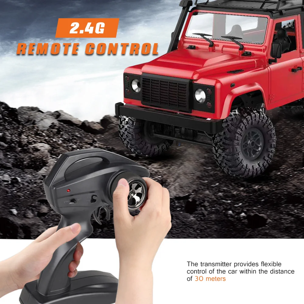 MN 90 1/12 2 4 г 4WD RC АВТОМОБИЛЬ W/светодиодный спереди свет средства ухода за кожей в