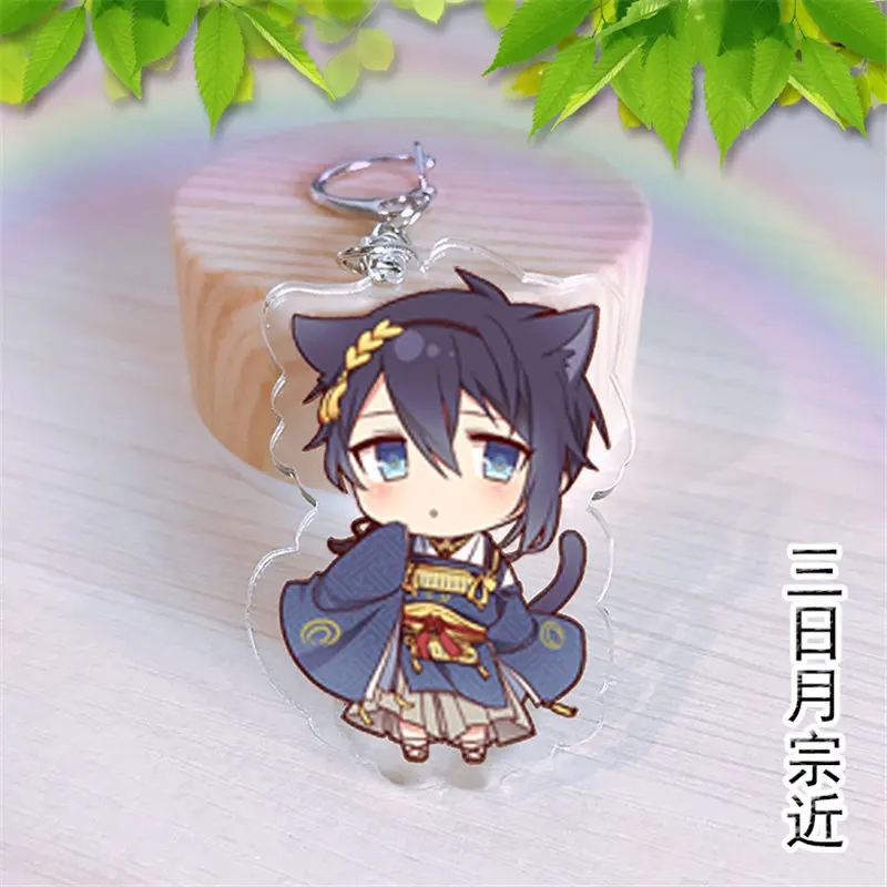 10 шт./лот аниме Touken Ranbu онлайн акриловый брелок игрушка лиса мяч фигурка сумка