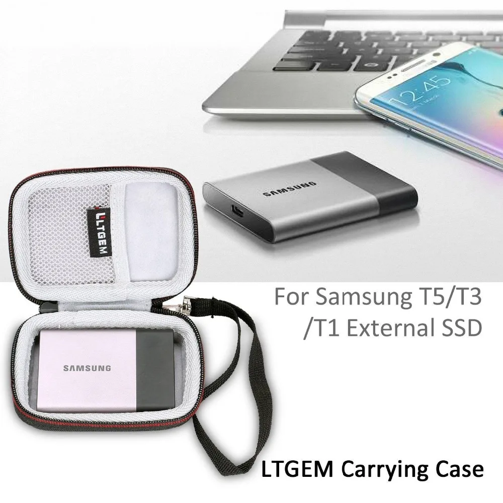 Дорожный Чехол LTGEM для Samsung T5/T3/T1 250 ГБ 500 Гб ТБ внешний твердотельный накопитель USB 3
