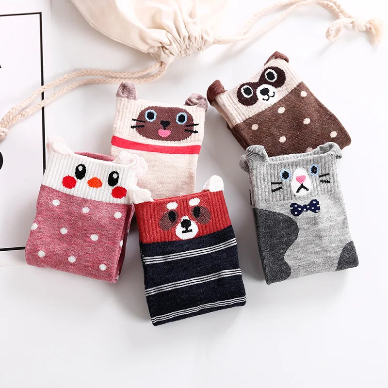 Woman Funny Cute Socks Women Cartoon Lovely Cotton Directly Plate Spring Harajuku | Женская одежда