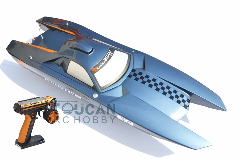 G30K ARTR RC стекловолокно бензин гоночный катер 30CC двигатель RadioSys сервоприводы серый