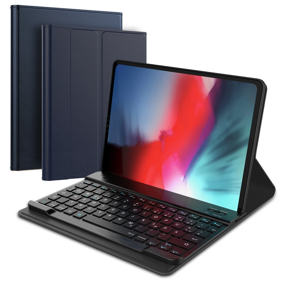 Чехол-книжка из экокожи для iPad Pro 11 дюймов с немецкой клавиатурой | Компьютеры и