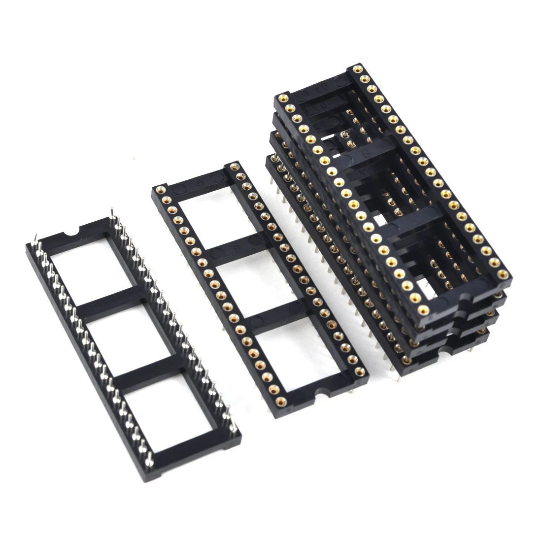 6x2 54 мм шаг 40 круглый нос шпильки с двойным рядом камней DIP IC гнездо адаптера