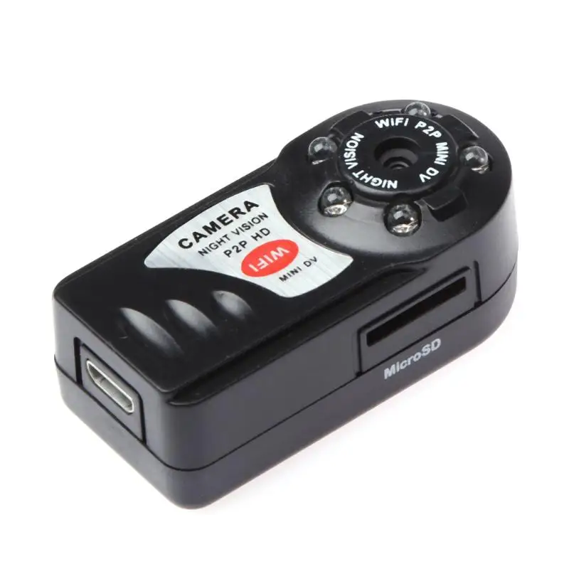 Phisung Mini DC 5V Автомобильная электроника DVR Dash камера Q7 WIFI P2P Наблюдение ночное