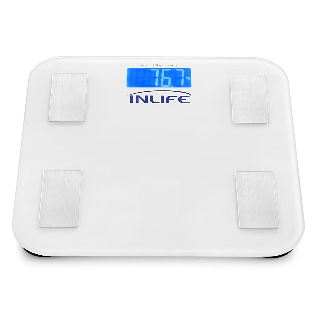 INLIFE Electronic Digital Weight Scale QHC with Bluetooth LCD Display ...
