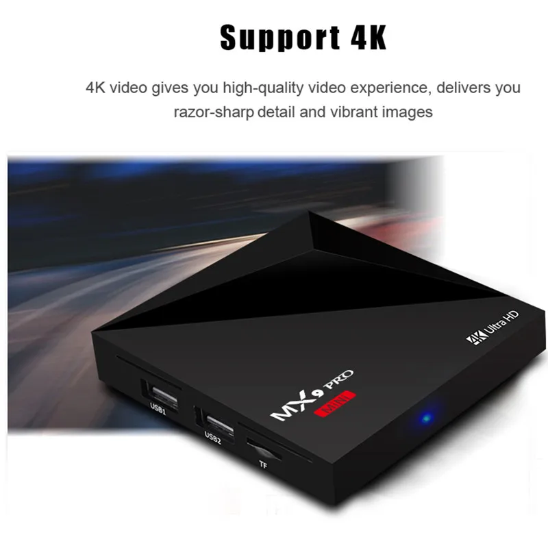 MX9 PRO мини Android 7 1 ТВ Box Quad core RK3328 Cortex A53 1G RAM 8G ROM Smart Декодер каналов кабельного