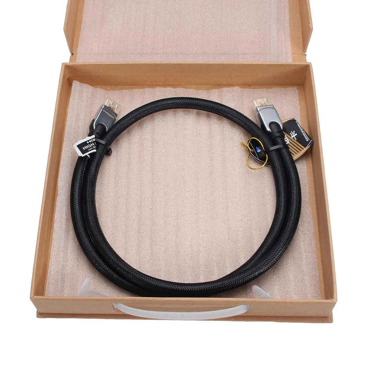 Кабель HDMI Choseal 2 0 в 3D 4K * 2K диаметр 11 мм HD2.0 нейлоновый плетеный провод для