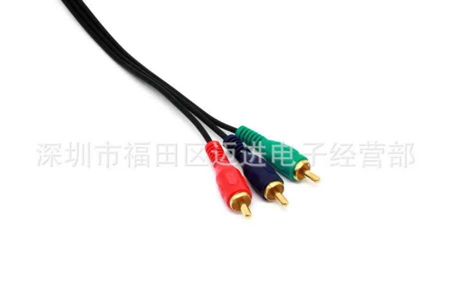 100 шт. 1080p HDMI штекер на 3 RCA кабеля Видео Аудио HDTV VGA AV адаптер шнура конвертера для