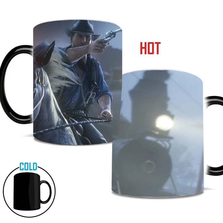 Красный изображения из фильма Red Dead Redemption 2 PS4 Magic чашки для напитков Чай