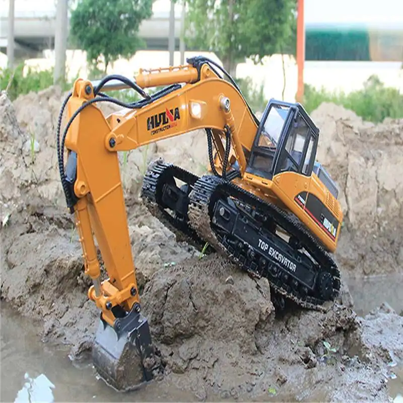 Горячие продажи HUINA 580 1/16 2 4G 7 4 V 2000 Mah экскаватор Радиоуправляемый автомобиль