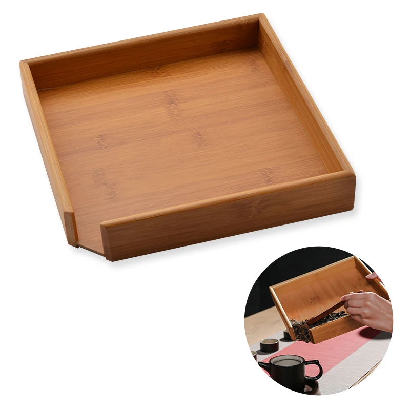 VINRITO Бамбуковый чайный поднос 23*23*3,5 см