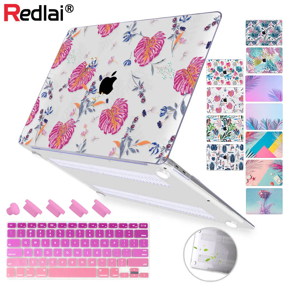 Цветной чехол для ноутбука MacBook 12 дюймов Air 11 13 A1466 A1932 retina 15 Pro 3 Touch bar пластиковый