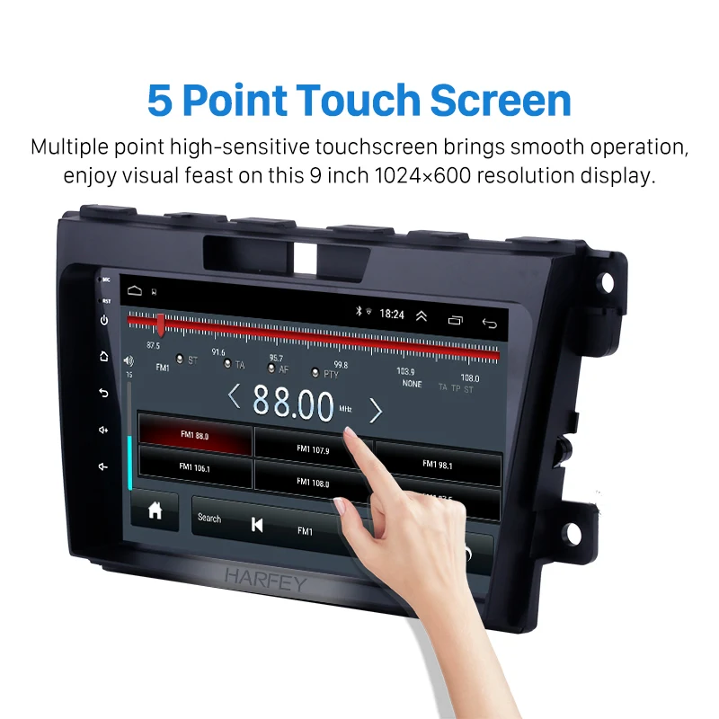 Автомагнитола Harfey 2 Din Android 9 1 для MAZDA CX-7 2007-2014 автомобильный мультимедийный плеер