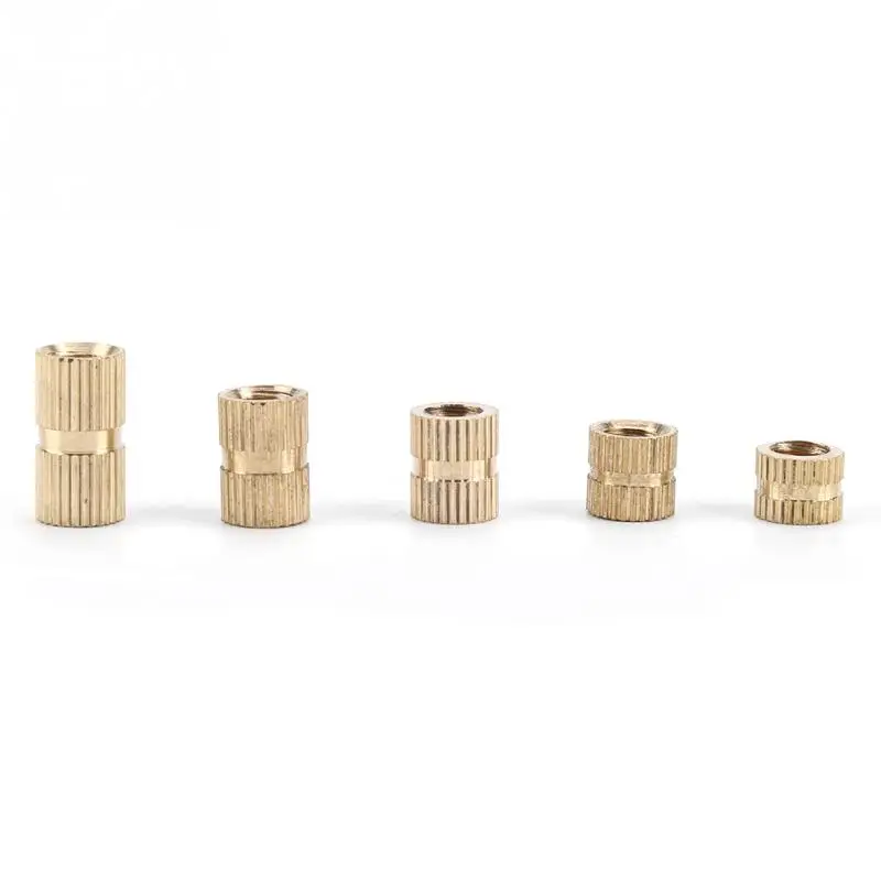 Новые горячие 140 шт M6 латунные цилиндрические вязанные с резьбой круглые