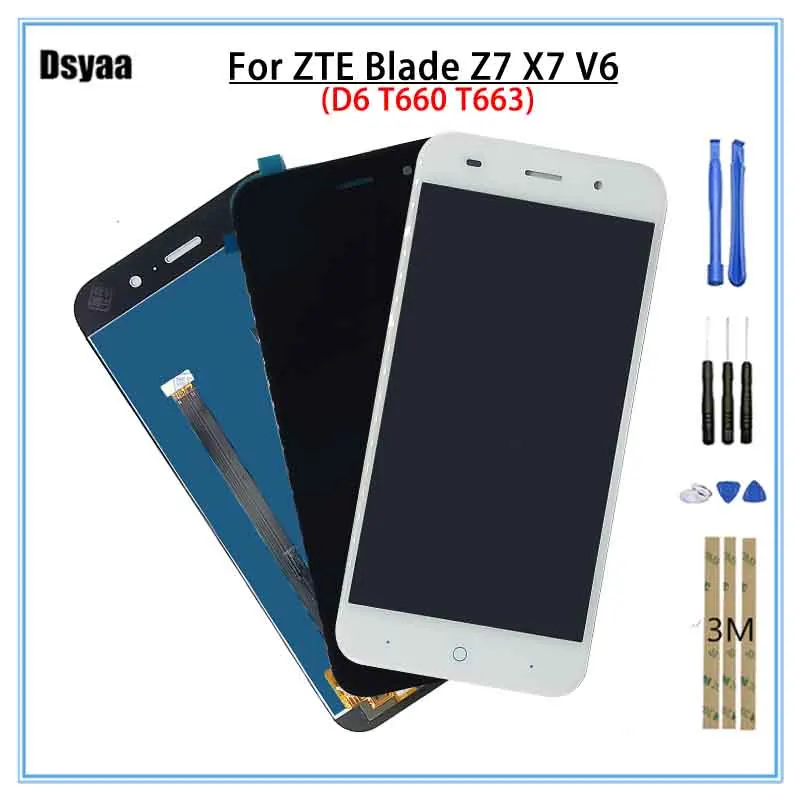 5 0 дюймов для ZTE Blade Z7 X7 V6 D6 T660 T663 ЖК дисплей сенсорный экран дигитайзер Запасные