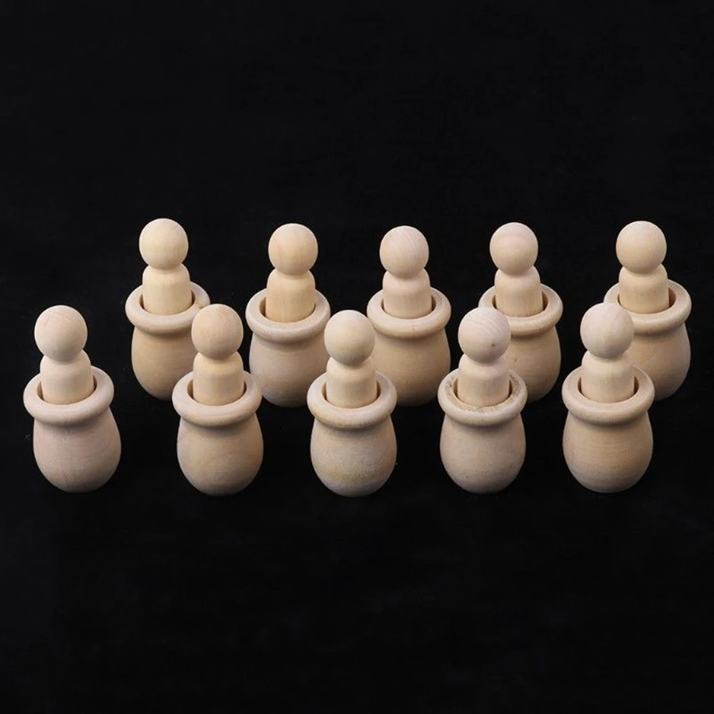 Гнезда DIY колышки для кукол набор неокрашенных пустых детских игрушек детские