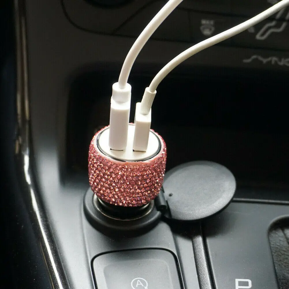 2 в 1 двойной USB порт автомобильное зарядное устройство молоток безопасности
