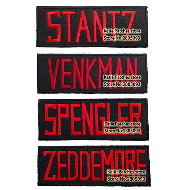 Ghostbuster табличка STANTZ VENKMAN SPENGLER ZEDDEMORE Железная на Заплатке мультфильм вышитые