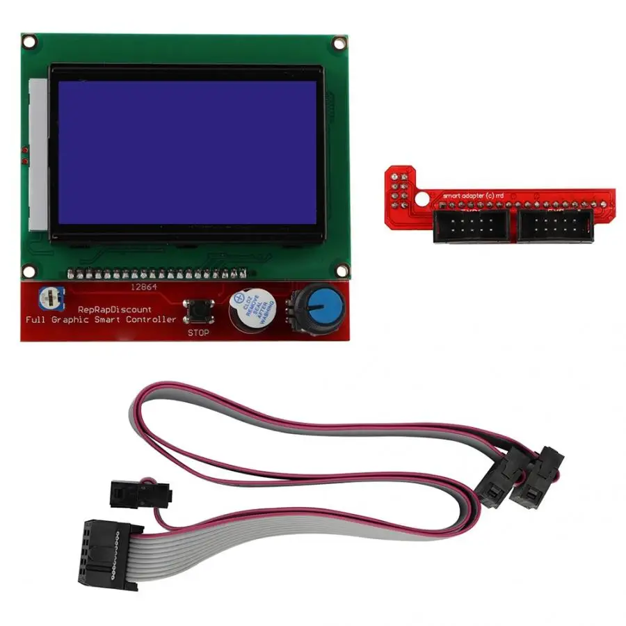 3D Принтер Панель управления дисплей 1 * LCD12864 экран контроллера + переключатель 2