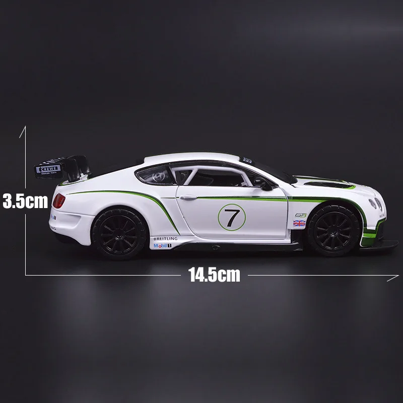 1:32 Bentley GT3 Super Racing Alloy моделирование автомобиля литье под давлением звуковые огни