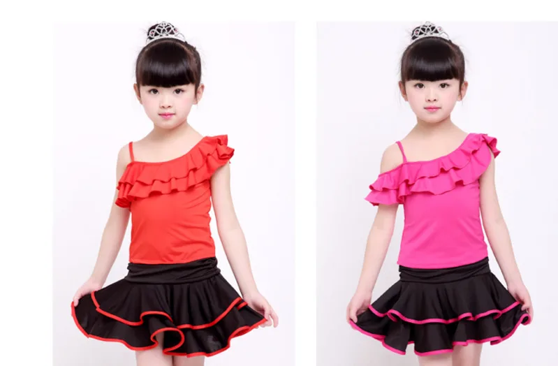 Бальные платья для латинских танцев Детские девочек костюмы конкурсов сальсы