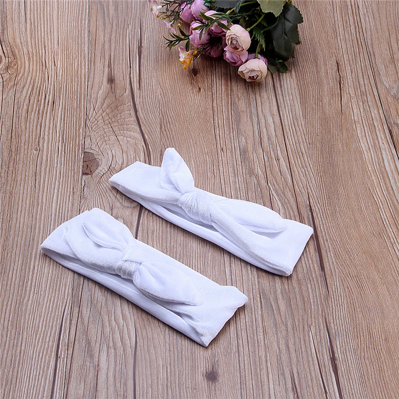 Cute 2PCS/Set Mom Mother Daughter Kids Baby Girls Bow Headband Hair Band Accessories Hot Sale New Solid Newborn Infant Headwear | Детская