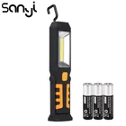 Портативный фонарик SANYI, 3800 люмен, 3 * AAA батареи, 3 режима, светодиодный фонарик, магнитное рабочее освещение, фонарь для кемпинга