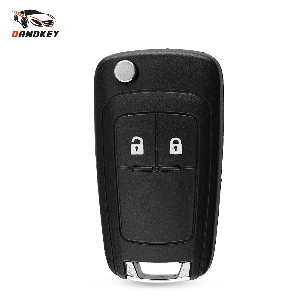 Флип чехол Dandkey для Opel Vauxhall Astra Zafira ключа с двумя кнопками Chevrolet Cruze Buick лезвие