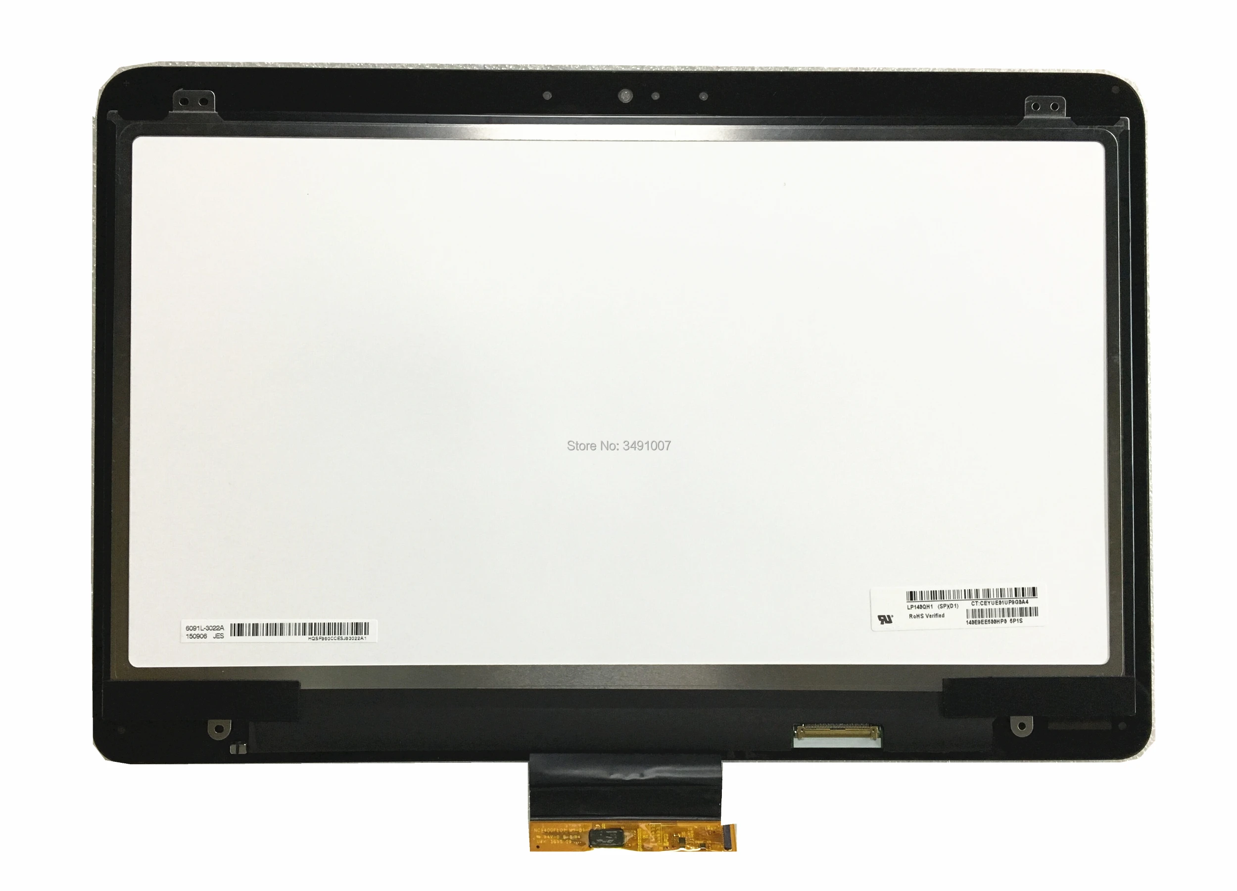 

LALAWIN 14.0"inch Assembly LP140QH1 SPD1 Fit for HP EliteBook Folio 1040 G3 IPS 2560*1440 Replacement Lcd Screen Assembly