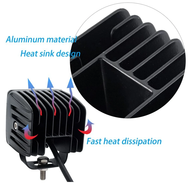 Светодиодные фары Pod Cube 3-дюймовые для вождения противотуманных фар C ree 12В 24В 24ВТ