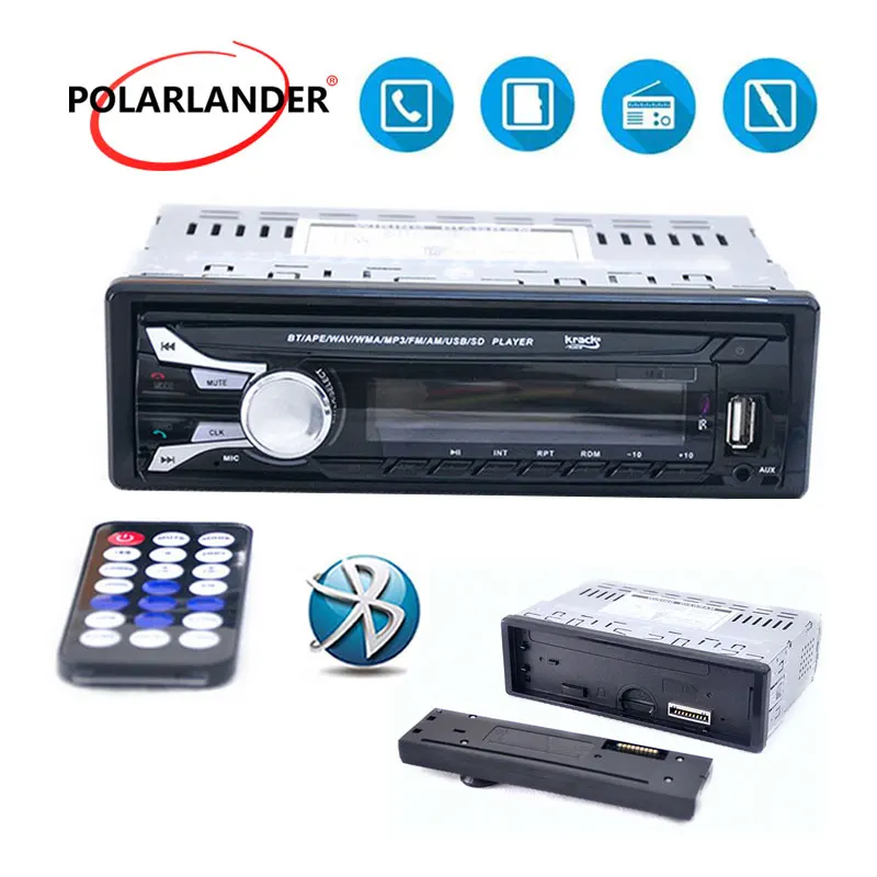 Автомобильный Радио Bluetooth MP3 Авторадио плеер Sup порт радио USB/SD 12V пульт