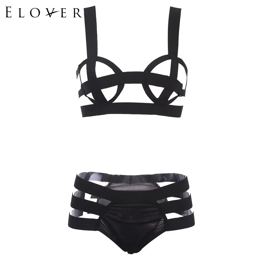 Женское нижнее белье Elover biquinis feminino сексуальное прозрачное с полой резинкой