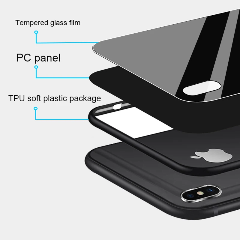 Роскошный стеклянный чехол для iPhone 6 s 6S 8X10 7 Plus 6Plus 8Plus красный черный сотового