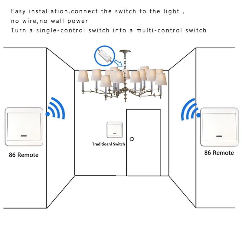 433 МГц туя APP Wifi Remote реле Модуль 220 V 1 Gang Беспроводной умный дом лампы голос