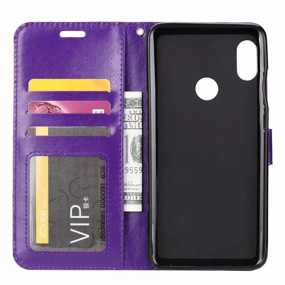 10pcs/lot free shipping Crazy Horse Wallet Leather Case for Huawei Y6 2019 honor 8A Enjoy 9 Y7 With Photo Frame Card Slots | Мобильные