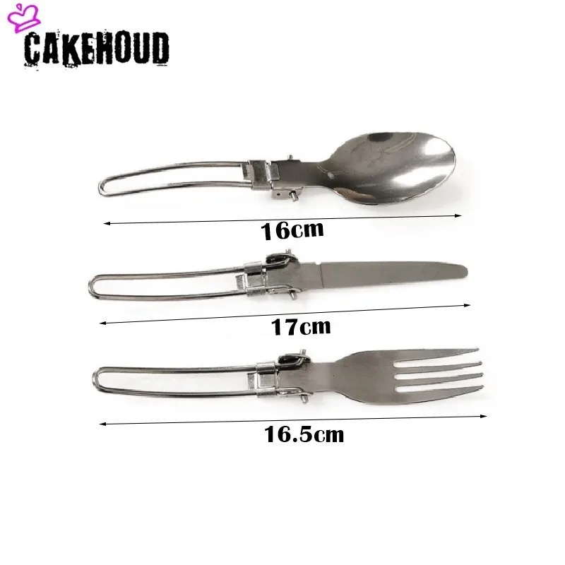 CAKEHOUD комплект переносной посуды 3 комплекта столовых приборов из нержавеющей