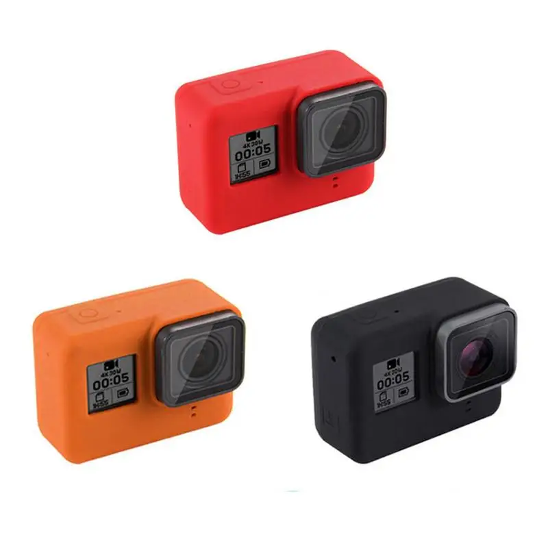 Силиконовый чехол для камеры PULUZ Hero7 черный Go PRO 7/6/5 защитный GO 7|Аксессуары