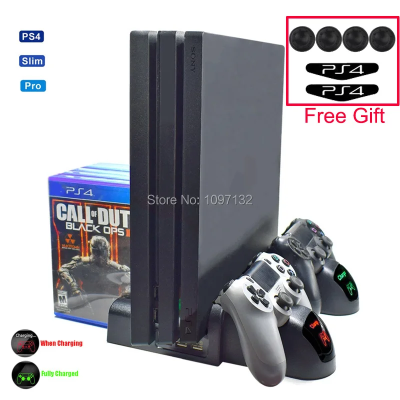 Аксессуары для PS4 консоль охлаждающий вентилятор кулер вертикальная подставка с
